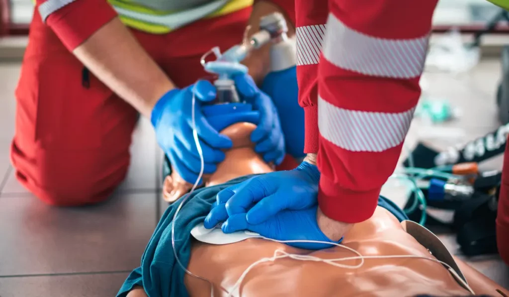 BLS Certification for Construction Workers CPR and AED training with hands-on emergency response practicev